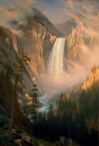Yellowstone Falls by Albert Bierstadt